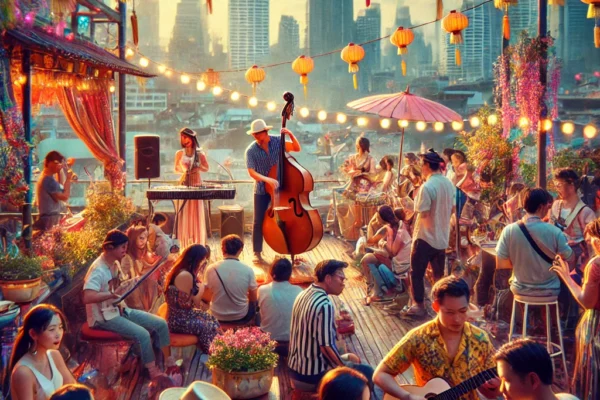 Rooftop bar in bangkok